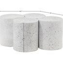 Meridian Dimple White Coffee Table IMAGE 6