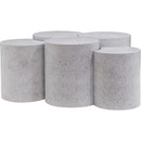 Meridian Dimple White Coffee Table IMAGE 3