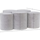 Meridian Dimple White Coffee Table IMAGE 6