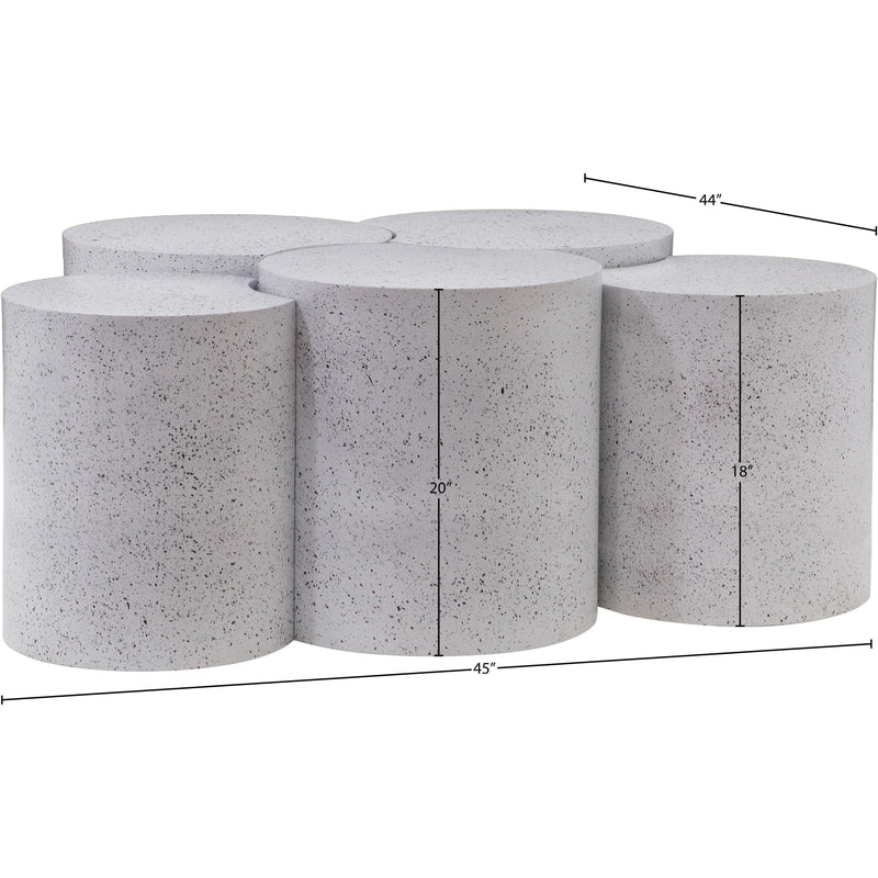 Meridian Dimple White Coffee Table IMAGE 6