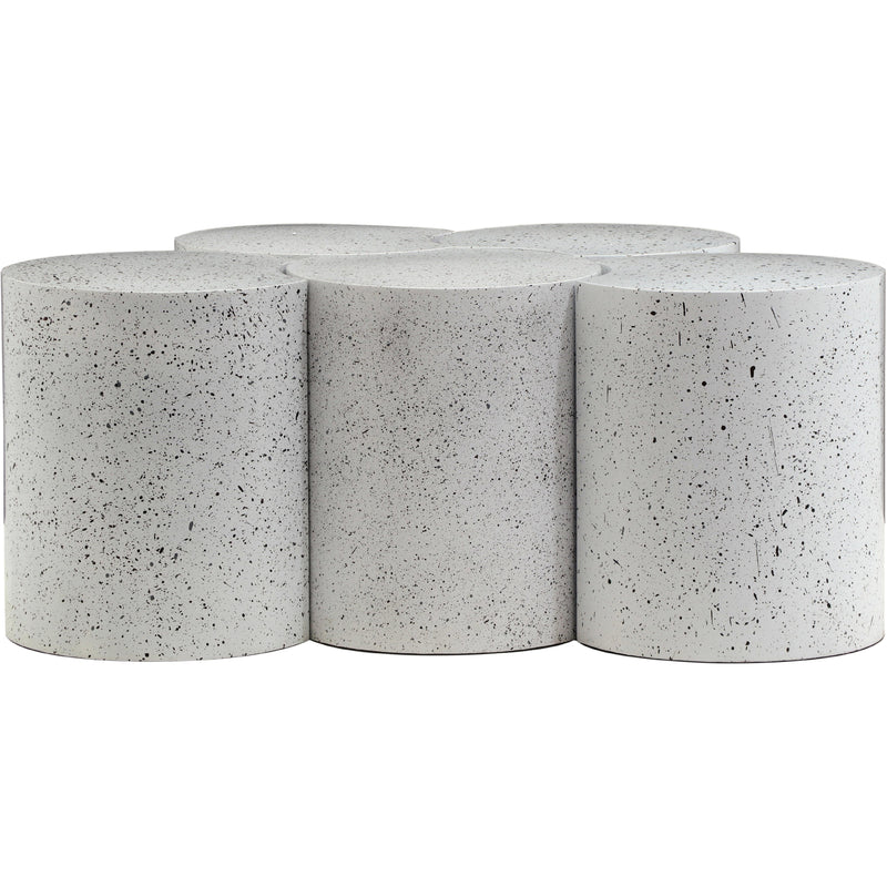 Meridian Dimple White Coffee Table IMAGE 3