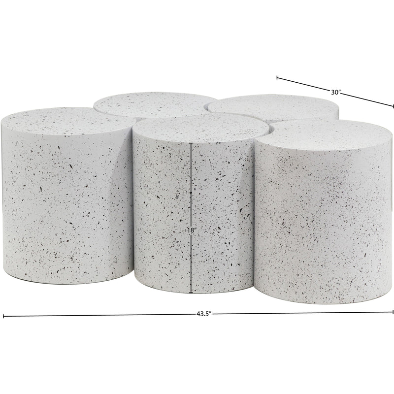 Meridian Dimple White Coffee Table IMAGE 6