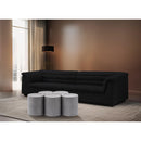 Meridian Dimple White Coffee Table IMAGE 2