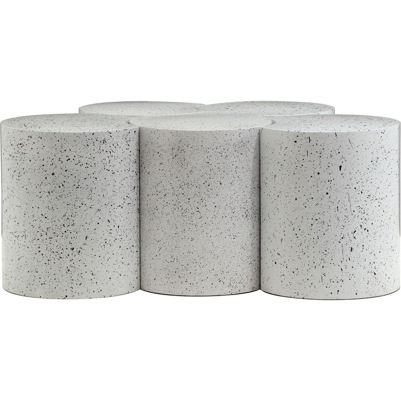 Meridian Dimple White Coffee Table IMAGE 3
