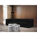 Meridian Dimple White Coffee Table IMAGE 2