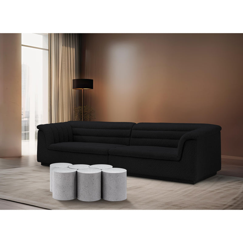 Meridian Dimple White Coffee Table IMAGE 2