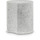 Meridian Dimple White End Table IMAGE 1