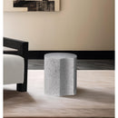 Meridian Dimple White End Table IMAGE 2