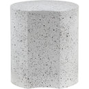 Meridian Dimple White End Table IMAGE 3