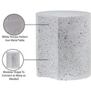 Meridian Dimple White End Table IMAGE 5