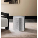 Meridian Dimple White End Table IMAGE 2