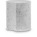 Meridian Dimple White End Table IMAGE 1