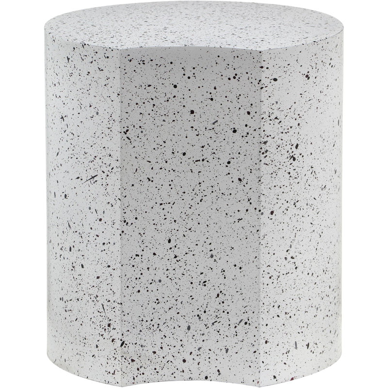Meridian Dimple White End Table IMAGE 3