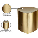 Meridian Petal Gold Coffee Table IMAGE 6