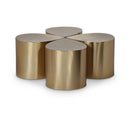 Meridian Petal Gold Coffee Table IMAGE 1