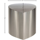 Meridian Petal Silver Coffee Table IMAGE 8