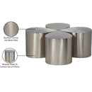 Meridian Petal Silver Coffee Table IMAGE 6