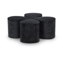 Meridian Petal Black Coffee Table IMAGE 1