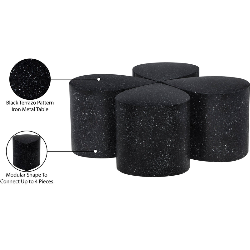 Meridian Petal Black Coffee Table IMAGE 6