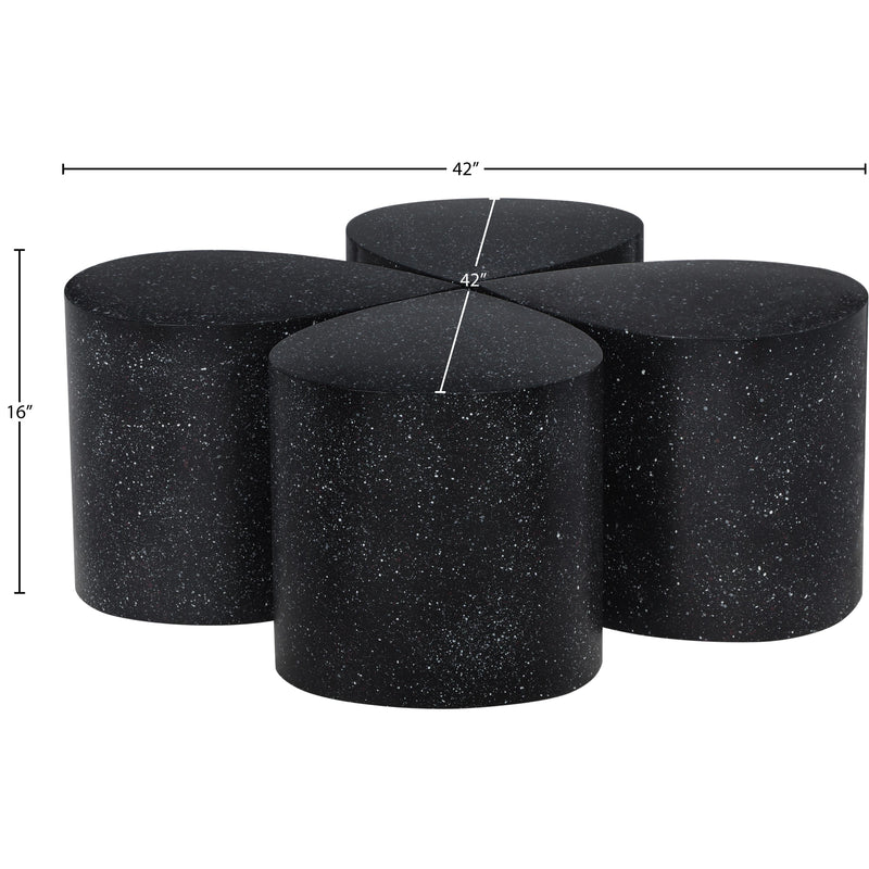 Meridian Petal Black Coffee Table IMAGE 7