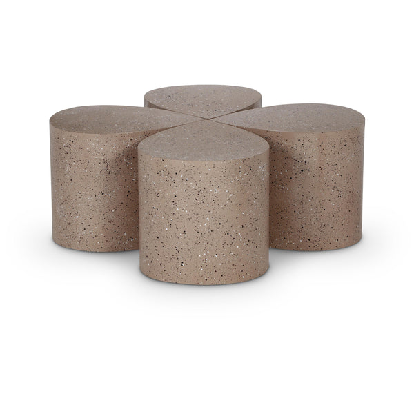 Meridian Petal Taupe Coffee Table IMAGE 1