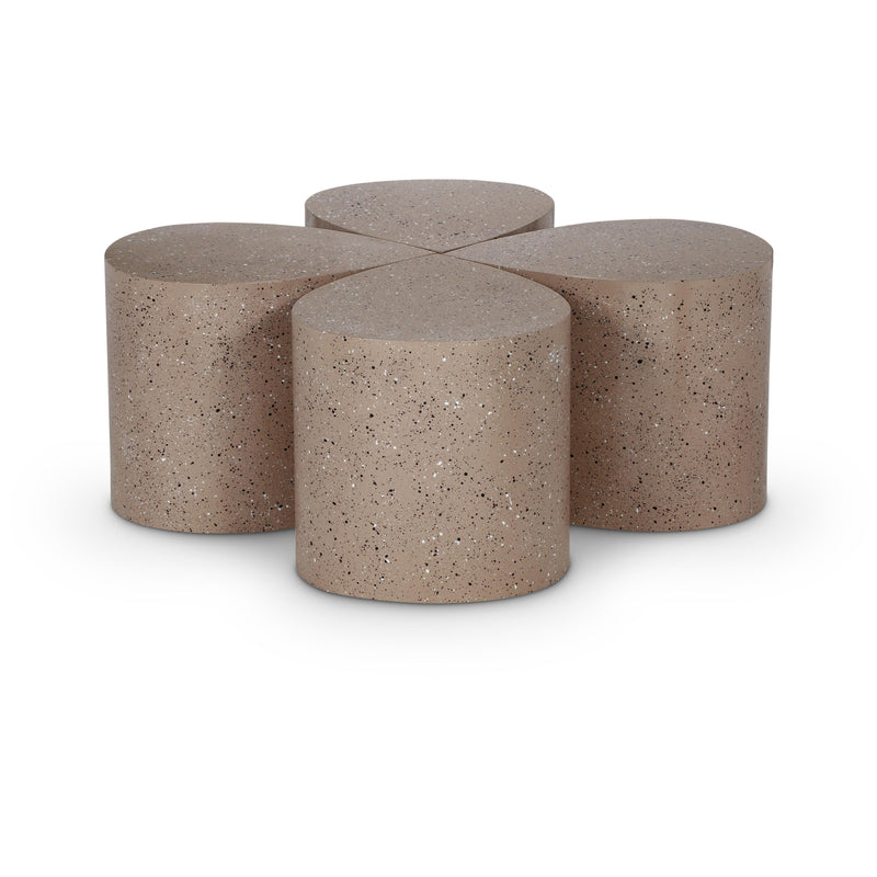 Meridian Petal Taupe Coffee Table IMAGE 1