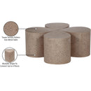 Meridian Petal Taupe Coffee Table IMAGE 6