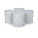 Meridian Petal White Coffee Table IMAGE 1