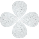 Meridian Petal White Coffee Table IMAGE 3