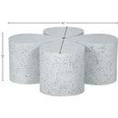 Meridian Petal White Coffee Table IMAGE 7