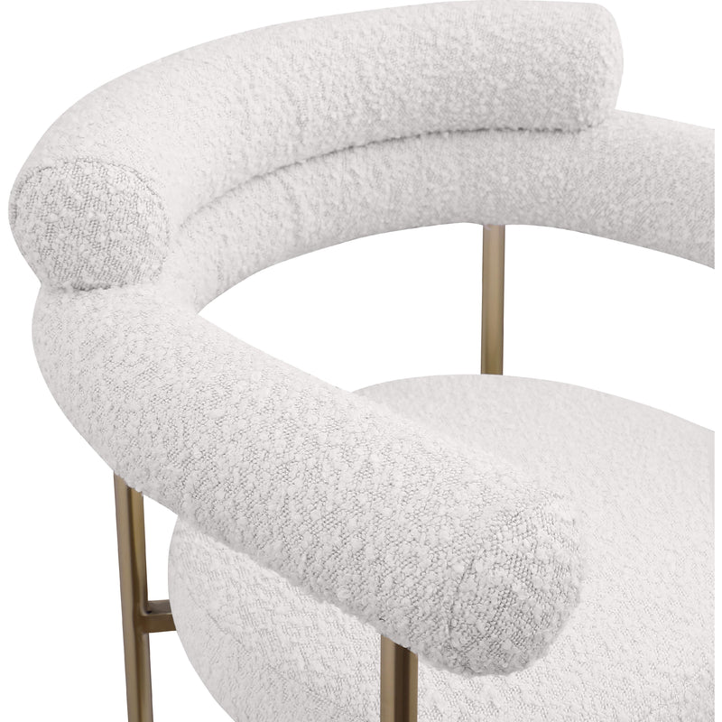 Meridian Blake Cream Boucle Fabric Counter Stool IMAGE 7