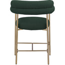 Meridian Blake Green Boucle Fabric Counter Stool IMAGE 2