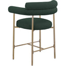 Meridian Blake Green Boucle Fabric Counter Stool IMAGE 4
