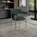 Meridian Blake Green Boucle Fabric Counter Stool IMAGE 8
