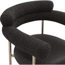 Meridian Blake Black Boucle Fabric / Vegan Leather Counter Stool IMAGE 7