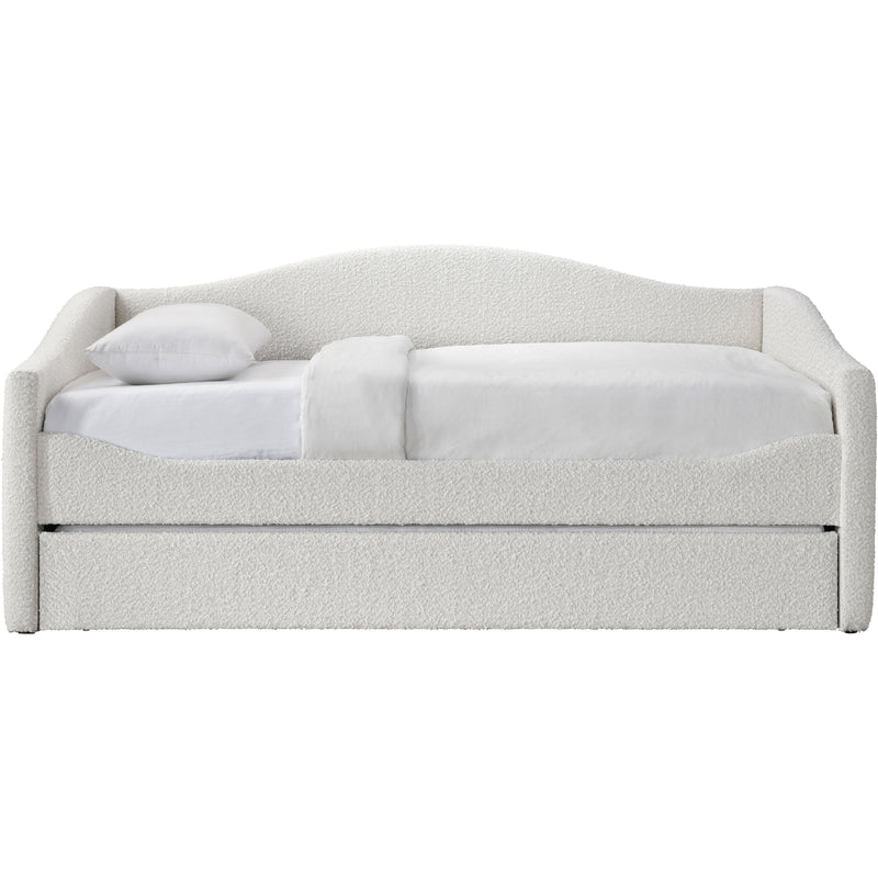 Meridian Arlo Cream Boucle Fabric Twin Daybed IMAGE 3