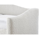 Meridian Arlo Cream Boucle Fabric Twin Daybed IMAGE 6
