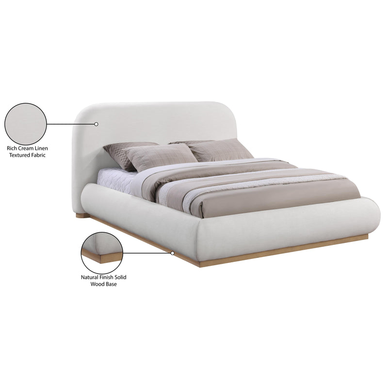 Meridian Vaughn Cream King Bed IMAGE 10