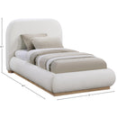Meridian Vaughn Cream Twin Bed IMAGE 11