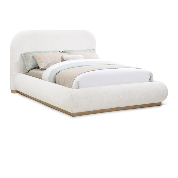 Meridian Vaughn Cream King Bed IMAGE 1
