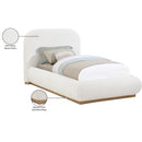 Meridian Vaughn Cream Twin Bed IMAGE 9