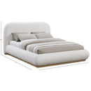 Meridian Vaughn Cream Queen Bed IMAGE 10