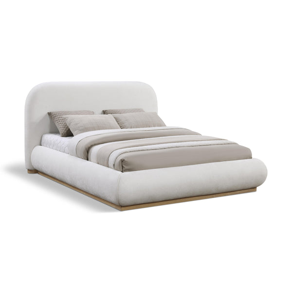 Meridian Vaughn Cream Queen Bed IMAGE 1