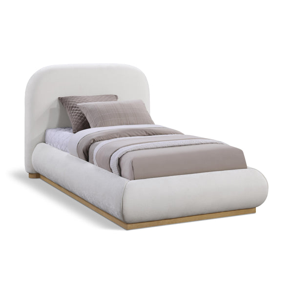 Meridian Vaughn Cream Twin Bed IMAGE 1