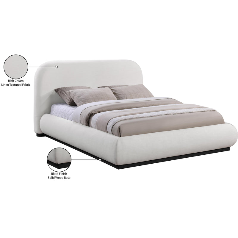 Meridian Vaughn Cream King Bed IMAGE 9