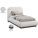 Meridian Vaughn Cream Twin Bed IMAGE 9