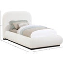 Meridian Vaughn Cream Twin Bed IMAGE 10