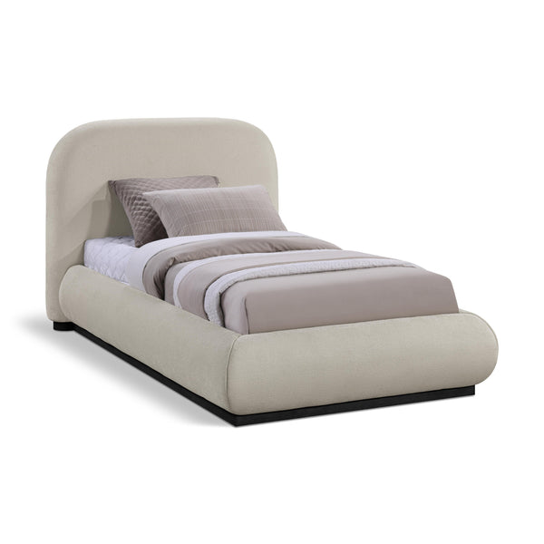 Meridian Vaughn Beige Twin Bed IMAGE 1