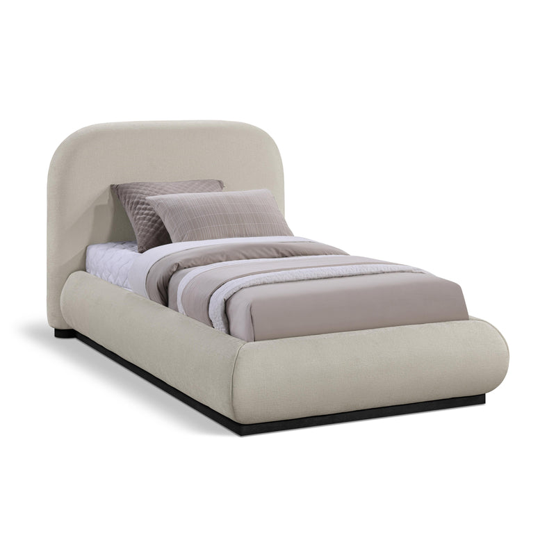 Meridian Vaughn Beige Twin Bed IMAGE 1