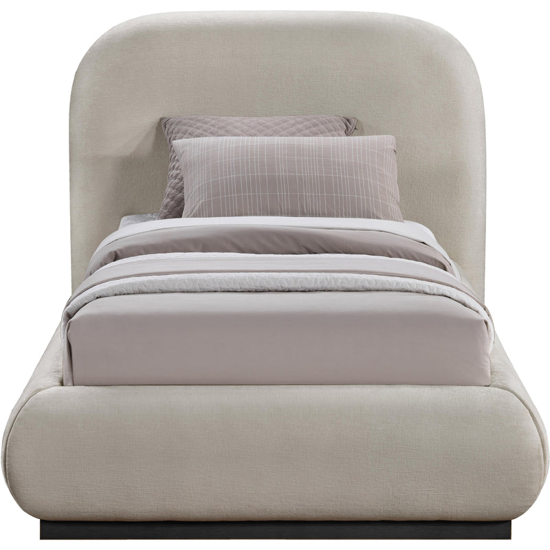Meridian Vaughn Beige Twin Bed IMAGE 3